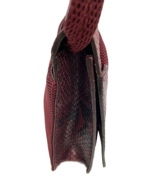 MIU MIU（ミュウミュウ）MIU MIU (ミュウミュウ) CROSS BODY PYTHON BAG 1999 FW レッドの古着・服飾アイテム