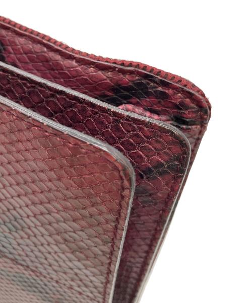 MIU MIU（ミュウミュウ）MIU MIU (ミュウミュウ) CROSS BODY PYTHON BAG 1999 FW レッドの古着・服飾アイテム