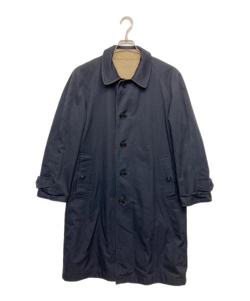 Burberry's（バーバリーズ）Burberry's (バーバリーズ) リバーシブルコート ブルー×ベージュ サイズ:32の古着・服飾アイテム