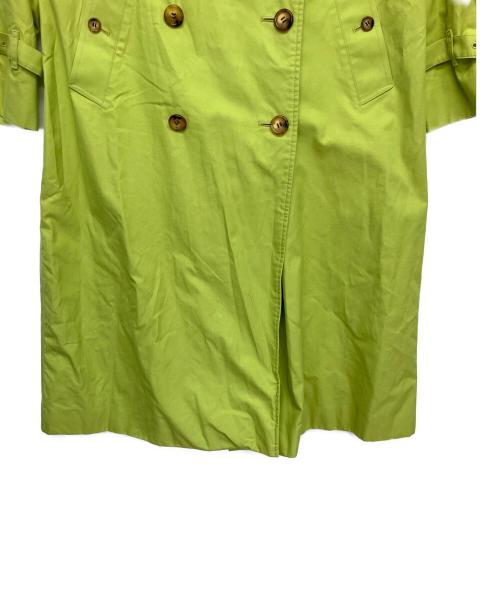 BURBERRY LONDON（バーバリーロンドン）BURBERRY LONDON (バーバリーロンドン) トレンチコート 黄緑 サイズ:10の古着・服飾アイテム