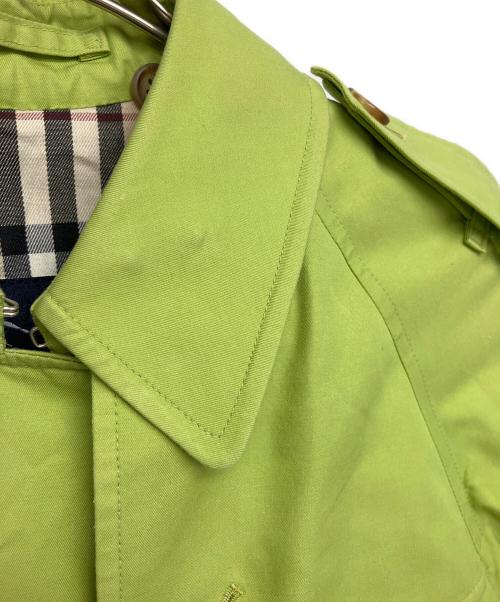 BURBERRY LONDON（バーバリーロンドン）BURBERRY LONDON (バーバリーロンドン) トレンチコート 黄緑 サイズ:10の古着・服飾アイテム