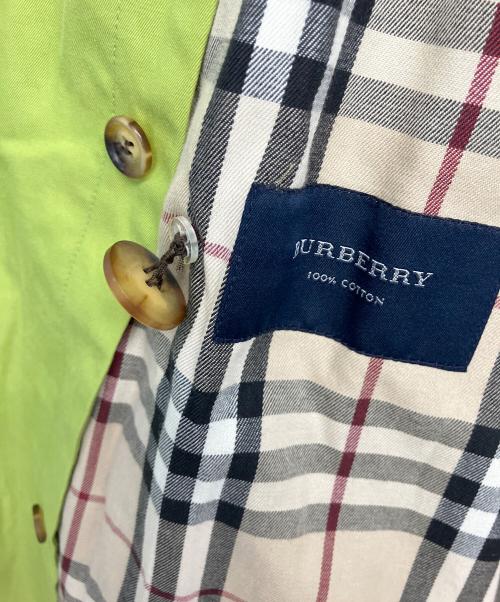 BURBERRY LONDON（バーバリーロンドン）BURBERRY LONDON (バーバリーロンドン) トレンチコート 黄緑 サイズ:10の古着・服飾アイテム