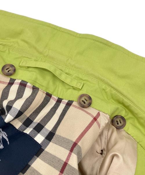 BURBERRY LONDON（バーバリーロンドン）BURBERRY LONDON (バーバリーロンドン) トレンチコート 黄緑 サイズ:10の古着・服飾アイテム