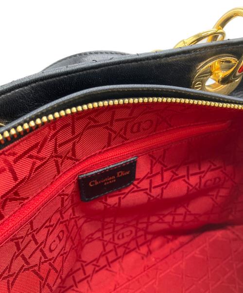 Christian Dior（クリスチャン ディオール）Christian Dior (クリスチャン ディオール) カナージュ　2WAYショルダーバッグ ブラックの古着・服飾アイテム