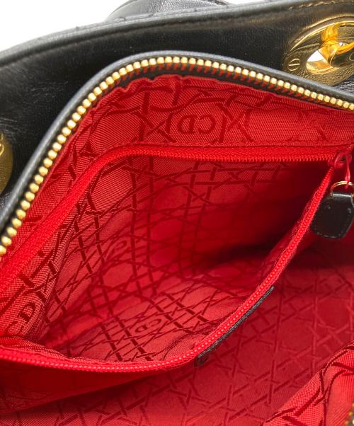 Christian Dior（クリスチャン ディオール）Christian Dior (クリスチャン ディオール) カナージュ　2WAYショルダーバッグ ブラックの古着・服飾アイテム