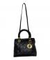 Christian Dior (クリスチャン ディオール) カナージュ　2WAYショルダーバッグ ブラック：200000円