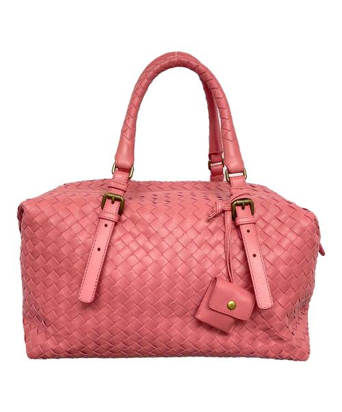 BOTTEGA VENETA（ボッテガベネタ）BOTTEGA VENETA (ボッテガベネタ) ボストンバッグ ピンクの古着・服飾アイテム