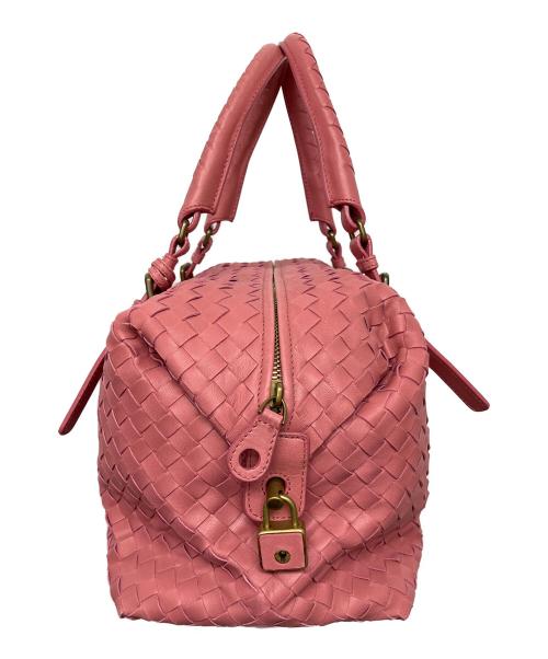 BOTTEGA VENETA（ボッテガベネタ）BOTTEGA VENETA (ボッテガベネタ) ボストンバッグ ピンクの古着・服飾アイテム