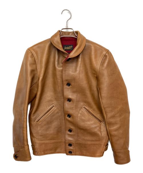 TENDERLOIN（テンダーロイン）TENDERLOIN (テンダーロイン) ショールカラー ホースハイド  ブラウン サイズ:Sの古着・服飾アイテム