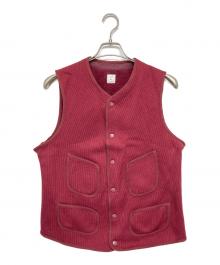 ANATOMICA（アナトミカ）の古着「ビーチクロスウールベスト 530-522-08」｜レッド