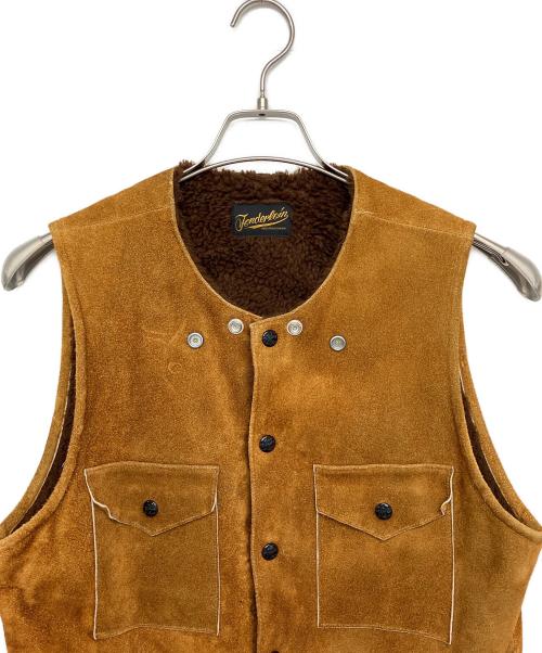 TENDERLOIN（テンダーロイン）TENDERLOIN (テンダーロイン) スウェードベスト ブラウン サイズ:Sの古着・服飾アイテム