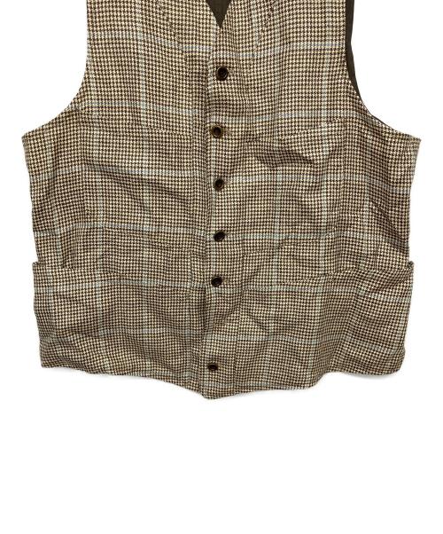 ANATOMICA（アナトミカ）ANATOMICA (アナトミカ) ベスト アイボリー×ブラウン サイズ:Mの古着・服飾アイテム