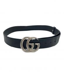 GUCCI（グッチ）の古着「GGマーモントレザーベル」｜ブラック