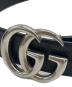 GUCCI (グッチ) GGマーモントレザーベル ブラック：20000円