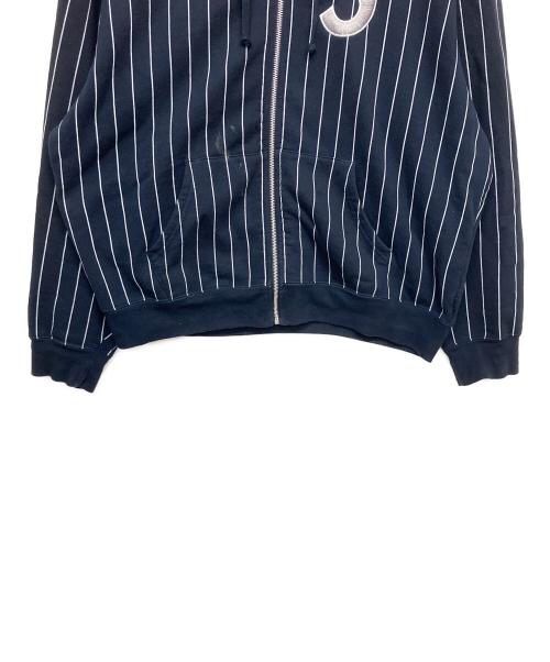 SUPREME（シュプリーム）Supreme (シュプリーム) Devil S Logo Zip Up Hooded Sweatshirt 26SS　ジップパーカー ネイビー サイズ:Mの古着・服飾アイテム