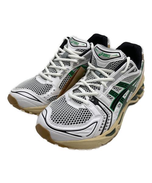 asics（アシックス）asics (アシックス) GEL-KAYANO 14 スニーカー ホワイト×グリーン サイズ:28cmの古着・服飾アイテム