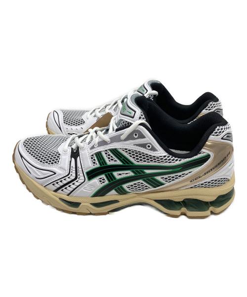 asics（アシックス）asics (アシックス) GEL-KAYANO 14 スニーカー ホワイト×グリーン サイズ:28cmの古着・服飾アイテム