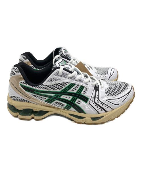 asics（アシックス）asics (アシックス) GEL-KAYANO 14 スニーカー ホワイト×グリーン サイズ:28cmの古着・服飾アイテム