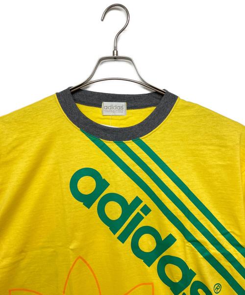 adidas（アディダス）adidas (アディダス) 90s　AA-6625　半袖カットソー イエロー×グリーン サイズ:L 未使用品の古着・服飾アイテム