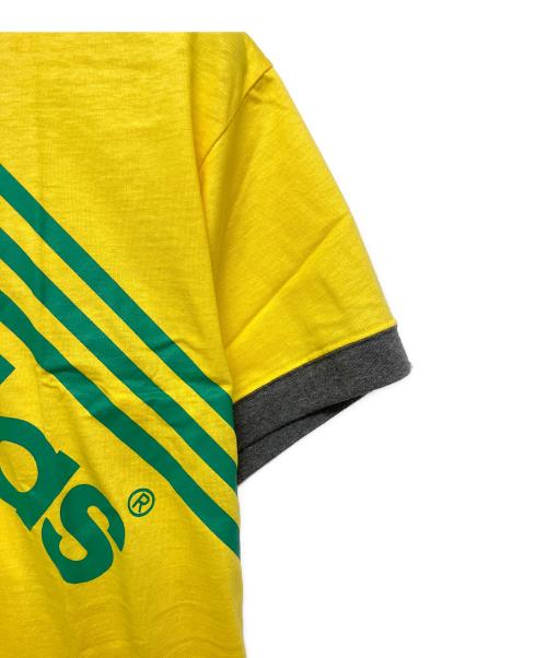 adidas（アディダス）adidas (アディダス) 90s　AA-6625　半袖カットソー イエロー×グリーン サイズ:L 未使用品の古着・服飾アイテム