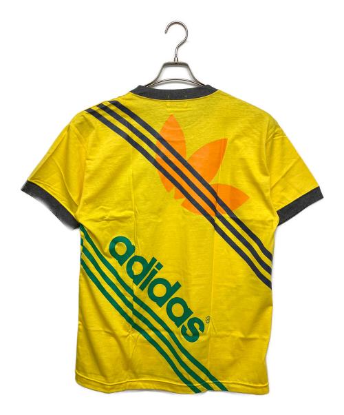adidas（アディダス）adidas (アディダス) 90s　AA-6625　半袖カットソー イエロー×グリーン サイズ:L 未使用品の古着・服飾アイテム