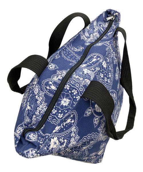 Herve Chapelier（エルベシャプリエ）Herve Chapelier (エルベシャプリエ) ペイズリー トートバッグ ブルーの古着・服飾アイテム