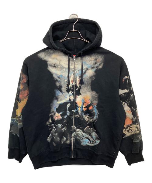 SUPREME（シュプリーム）Supreme (シュプリーム) Frazetta Zip Up Hooded Sweatshirt　24AW ブラック サイズ:Lの古着・服飾アイテム