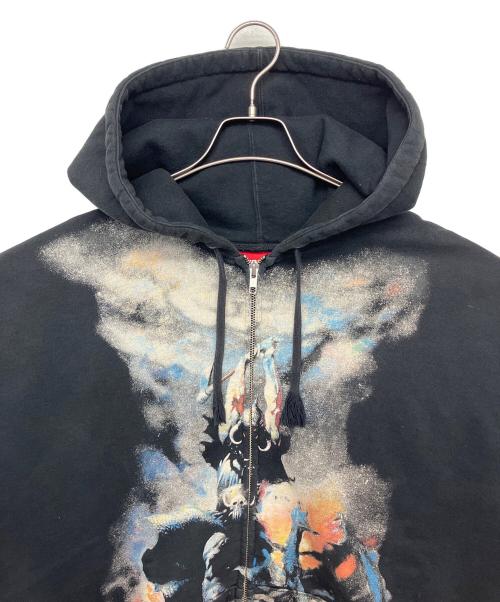 SUPREME（シュプリーム）Supreme (シュプリーム) Frazetta Zip Up Hooded Sweatshirt　24AW ブラック サイズ:Lの古着・服飾アイテム