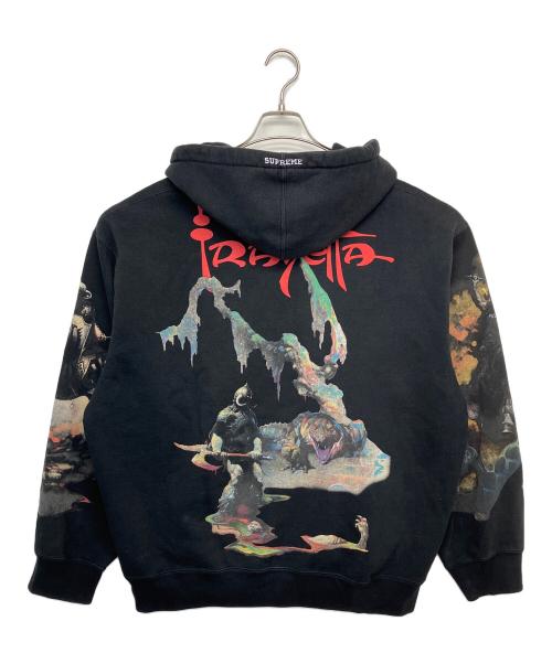 SUPREME（シュプリーム）Supreme (シュプリーム) Frazetta Zip Up Hooded Sweatshirt　24AW ブラック サイズ:Lの古着・服飾アイテム