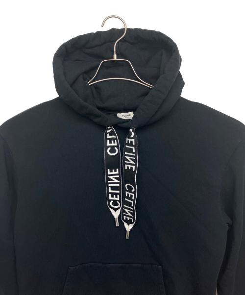 CELINE（セリーヌ）CELINE (セリーヌ) 2Y468670Q　プルオーバーパーカー ブラック サイズ:XSの古着・服飾アイテム
