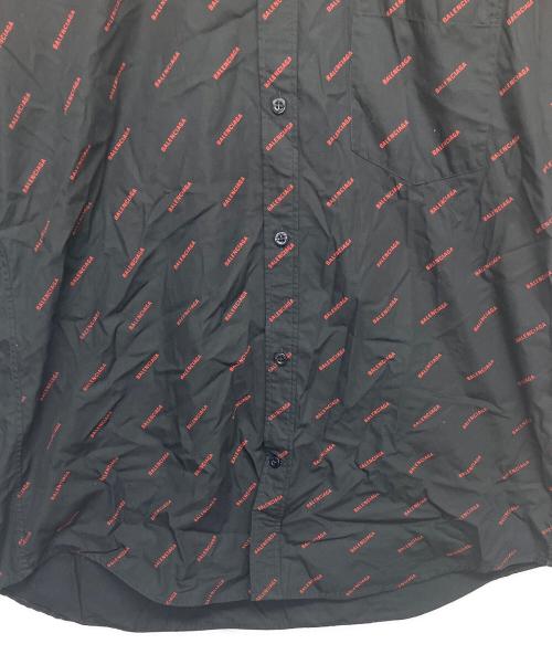 BALENCIAGA（バレンシアガ）BALENCIAGA (バレンシアガ) 534332 TBL96　ボタンダウンシャツ ブラック サイズ:38の古着・服飾アイテム