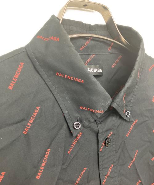 BALENCIAGA（バレンシアガ）BALENCIAGA (バレンシアガ) 534332 TBL96　ボタンダウンシャツ ブラック サイズ:38の古着・服飾アイテム