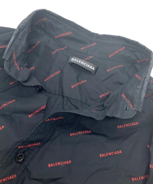 BALENCIAGA（バレンシアガ）BALENCIAGA (バレンシアガ) 534332 TBL96　ボタンダウンシャツ ブラック サイズ:38の古着・服飾アイテム