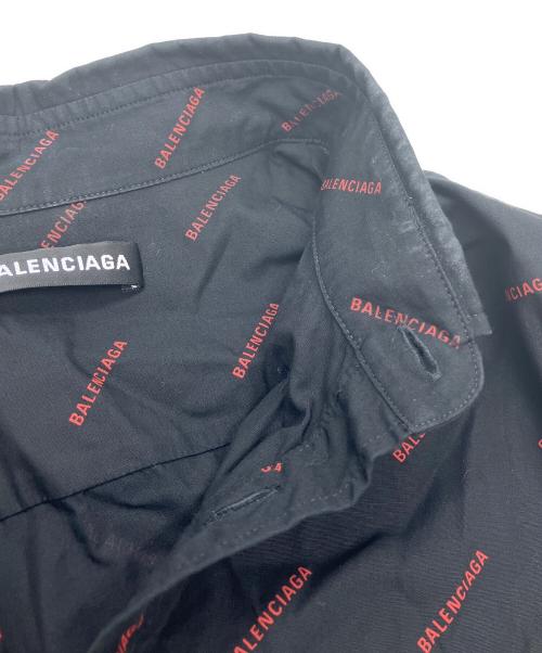 BALENCIAGA（バレンシアガ）BALENCIAGA (バレンシアガ) 534332 TBL96　ボタンダウンシャツ ブラック サイズ:38の古着・服飾アイテム