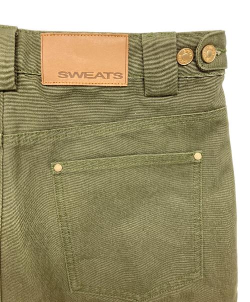 sweats essential wear（sweats essential wear）sweats essential wear (sweats essential wear) パンツ オリーブ サイズ:Mの古着・服飾アイテム