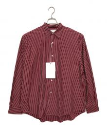 KANEMASA PHIL.（カネマサフィル）の古着「46G MODEST STRIPE SHIRT」｜レッド