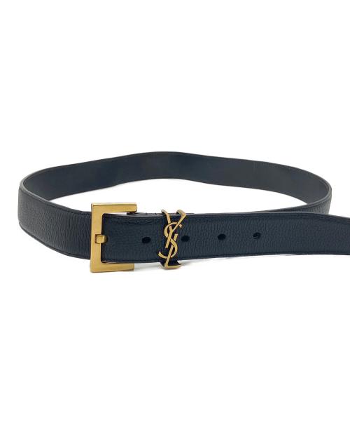 Yves Saint Laurent（イヴサンローラン）Yves Saint Laurent (イヴサンローラン) レザーベルト ブラックの古着・服飾アイテム