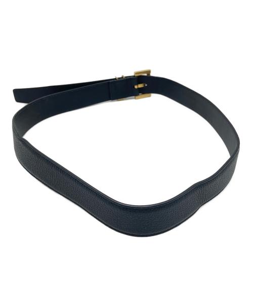 Yves Saint Laurent（イヴサンローラン）Yves Saint Laurent (イヴサンローラン) レザーベルト ブラックの古着・服飾アイテム
