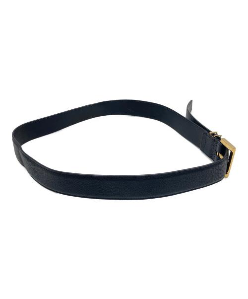 Yves Saint Laurent（イヴサンローラン）Yves Saint Laurent (イヴサンローラン) レザーベルト ブラックの古着・服飾アイテム