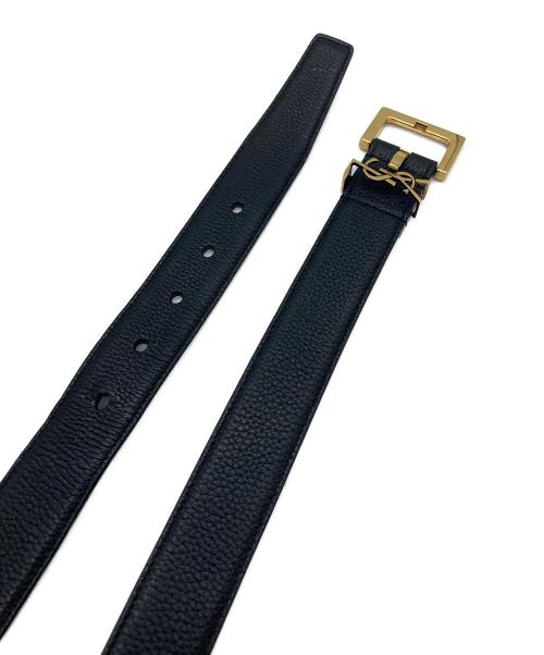 Yves Saint Laurent（イヴサンローラン）Yves Saint Laurent (イヴサンローラン) レザーベルト ブラックの古着・服飾アイテム