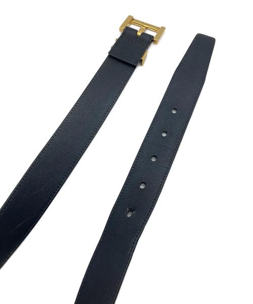 Yves Saint Laurent（イヴサンローラン）Yves Saint Laurent (イヴサンローラン) レザーベルト ブラックの古着・服飾アイテム