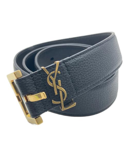 Yves Saint Laurent（イヴサンローラン）Yves Saint Laurent (イヴサンローラン) レザーベルト ブラックの古着・服飾アイテム