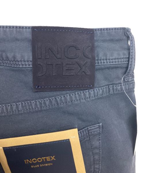 INCOTEX（インコテックス）INCOTEX (インコテックス) BDPS0002　テーパードストレッチクロップドデニムパンツ ネイビー サイズ:35の古着・服飾アイテム