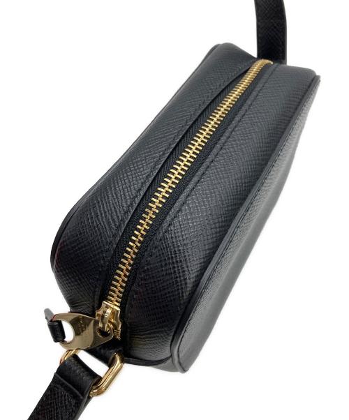 SMYTHSON（スマイソン）SMYTHSON (スマイソン) ミニクロスボディバッグ ブラックの古着・服飾アイテム