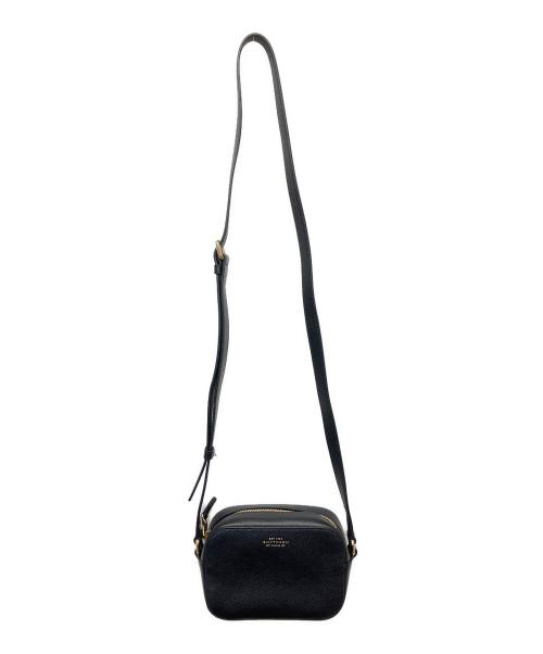 SMYTHSON（スマイソン）SMYTHSON (スマイソン) ミニクロスボディバッグ ブラックの古着・服飾アイテム