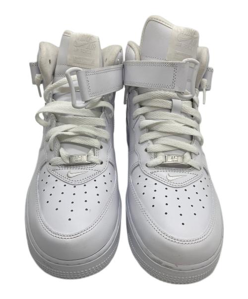 NIKE（ナイキ）NIKE (ナイキ) SUPREME (シュプリーム) NIKE AIR FORCE 1 MID / SUPREME スニーカー ホワイト サイズ:27cmの古着・服飾アイテム