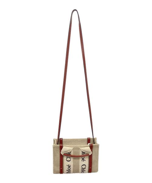 Chloe（クロエ）Chloe (クロエ) WOODYスモールトートバッグ ブラウンの古着・服飾アイテム
