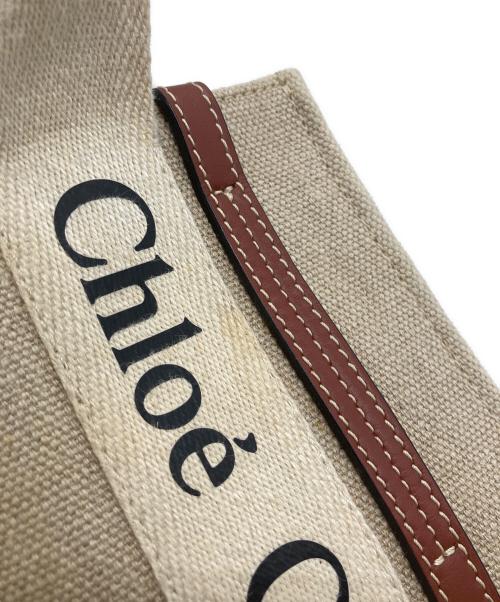 Chloe（クロエ）Chloe (クロエ) WOODYスモールトートバッグ ブラウンの古着・服飾アイテム