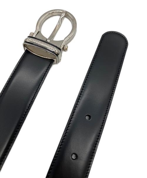 MONTBLANC（モンブラン）MONTBLANC (モンブラン) レザーベルト ブラックの古着・服飾アイテム