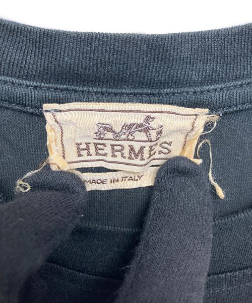 HERMES（エルメス）HERMES (エルメス) 半袖カットソー ブラック サイズ:XLの古着・服飾アイテム